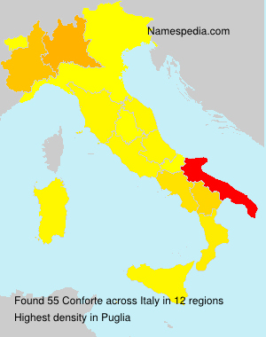 Surname Conforte in Italy Surname Conforte in Italy