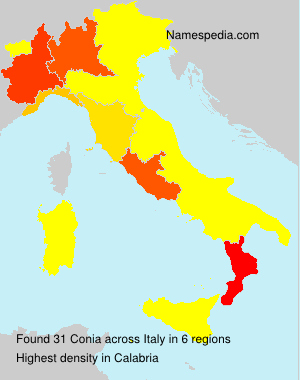 Surname Conia in Italy Surname Conia in Italy