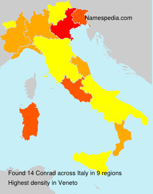 Surname Conrad in Italy Surname Conrad in Italy