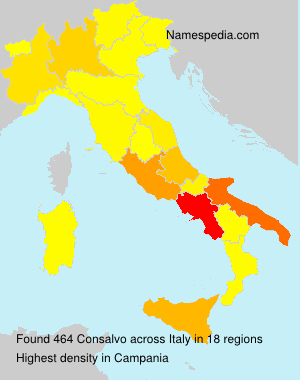 Surname Consalvo in Italy Surname Consalvo in Italy