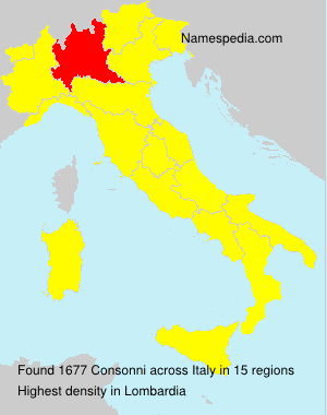 Surname Consonni in Italy Surname Consonni in Italy