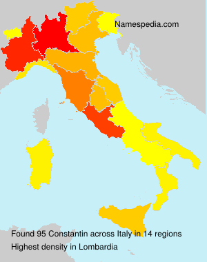 Surname Constantin in Italy Surname Constantin in Italy