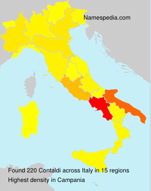 Surname Contaldi in Italy Surname Contaldi in Italy