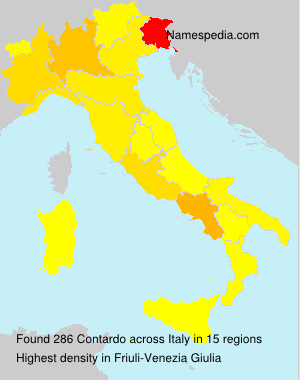 Surname Contardo in Italy Surname Contardo in Italy