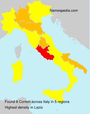 Surname Conteh in Italy Surname Conteh in Italy