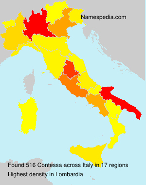 Surname Contessa in Italy Surname Contessa in Italy