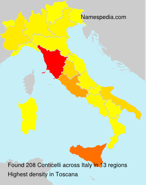 Surname Conticelli in Italy Surname Conticelli in Italy