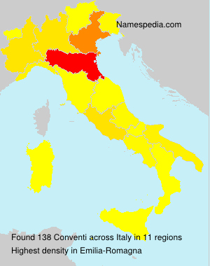 Surname Conventi in Italy Surname Conventi in Italy