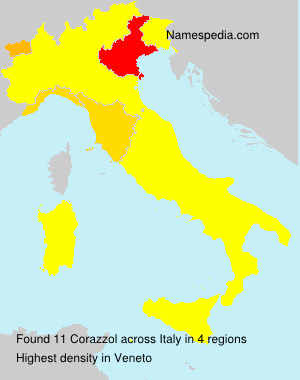 Surname Corazzol in Italy Surname Corazzol in Italy