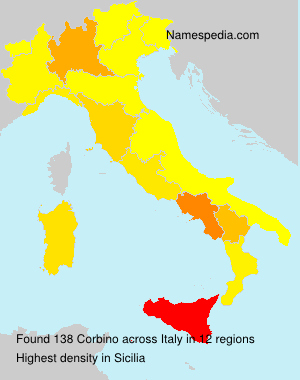 Surname Corbino in Italy Surname Corbino in Italy