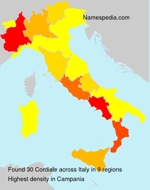 Surname Cordiale in Italy Surname Cordiale in Italy