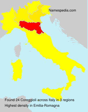 Surname Coreggioli in Italy Surname Coreggioli in Italy