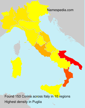 Surname Corina in Italy Surname Corina in Italy