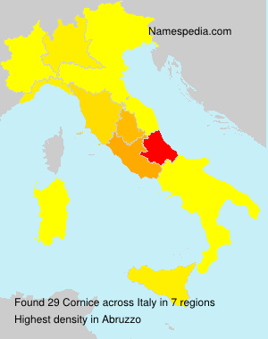 Surname Cornice in Italy Surname Cornice in Italy