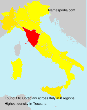 Surname Cortigiani in Italy Surname Cortigiani in Italy