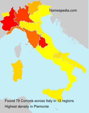 Surname Cortona in Italy Surname Cortona in Italy