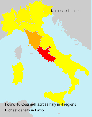 Surname Cosimelli in Italy