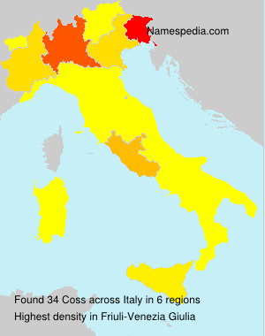 Surname Coss in Italy Surname Coss in Italy