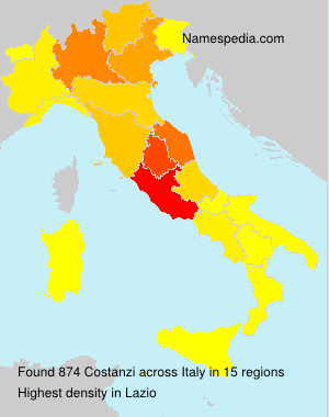 Surname Costanzi in Italy Surname Costanzi in Italy