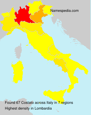 Surname Costato in Italy Surname Costato in Italy