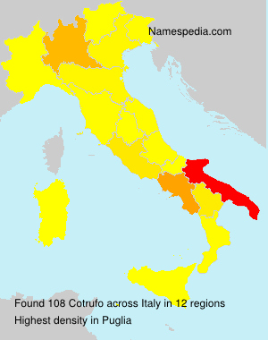 Surname Cotrufo in Italy Surname Cotrufo in Italy