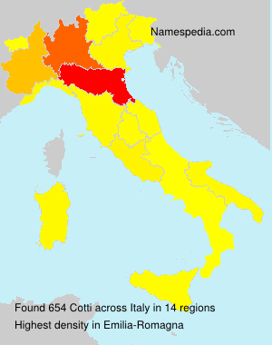 Surname Cotti in Italy Surname Cotti in Italy