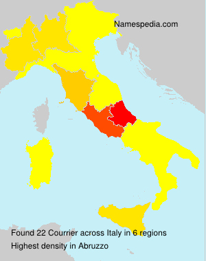 Surname Courrier in Italy Surname Courrier in Italy