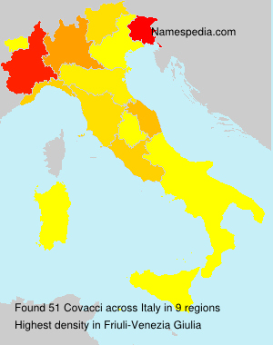 Surname Covacci in Italy Surname Covacci in Italy