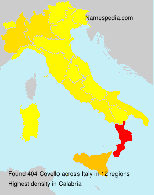 Surname Covello in Italy Surname Covello in Italy