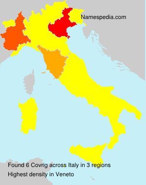 Surname Covrig in Italy Surname Covrig in Italy