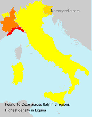 Surname Coxe in Italy Surname Coxe in Italy