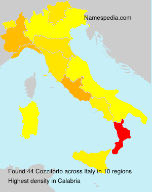 Surname Cozzitorto in Italy Surname Cozzitorto in Italy