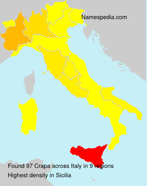 Surname Crapa in Italy Surname Crapa in Italy