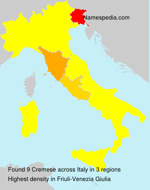 Surname Cremese in Italy Surname Cremese in Italy