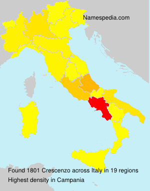 Surname Crescenzo in Italy Surname Crescenzo in Italy