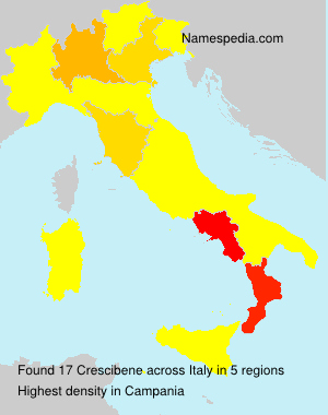 Surname Crescibene in Italy Surname Crescibene in Italy
