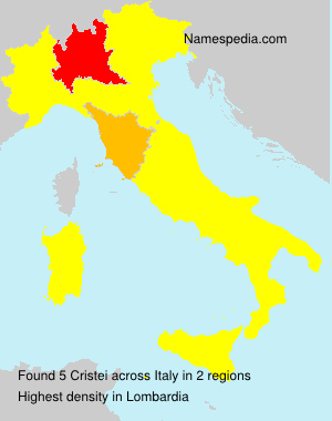 Surname Cristei in Italy Surname Cristei in Italy