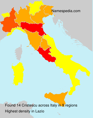 Surname Cristescu in Italy Surname Cristescu in Italy