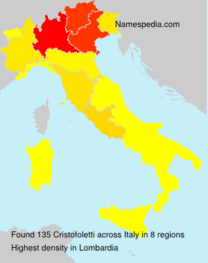 Surname Cristofoletti in Italy Surname Cristofoletti in Italy