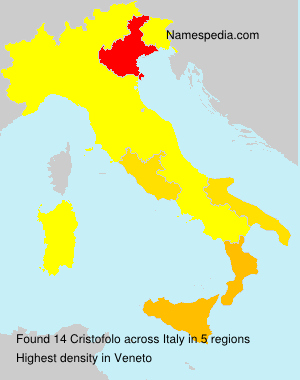 Surname Cristofolo in Italy Surname Cristofolo in Italy