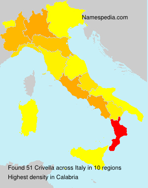 Surname Crivella in Italy Surname Crivella in Italy