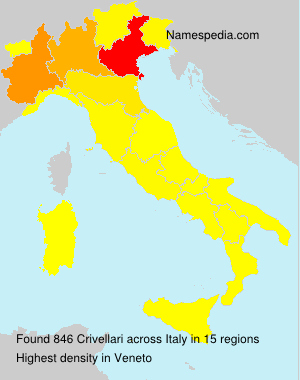 Surname Crivellari in Italy Surname Crivellari in Italy