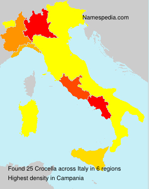 Surname Crocella in Italy Surname Crocella in Italy