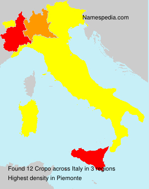 Surname Cropo in Italy Surname Cropo in Italy