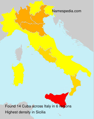 Surname Cuba in Italy Surname Cuba in Italy