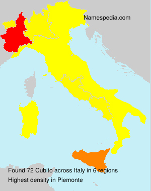 Surname Cubito in Italy Surname Cubito in Italy