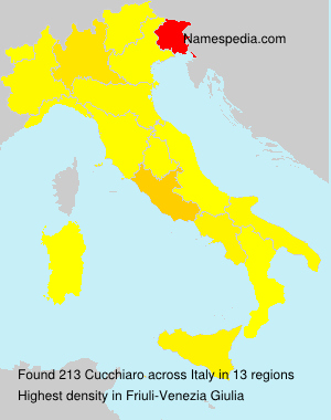 Surname Cucchiaro in Italy Surname Cucchiaro in Italy
