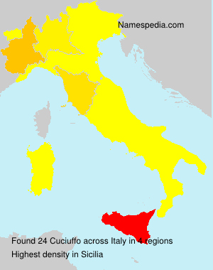 Surname Cuciuffo in Italy Surname Cuciuffo in Italy