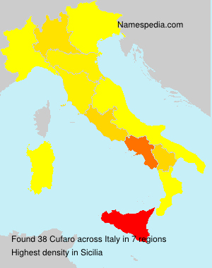 Surname Cufaro in Italy Surname Cufaro in Italy