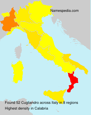 Surname Cugliandro in Italy Surname Cugliandro in Italy